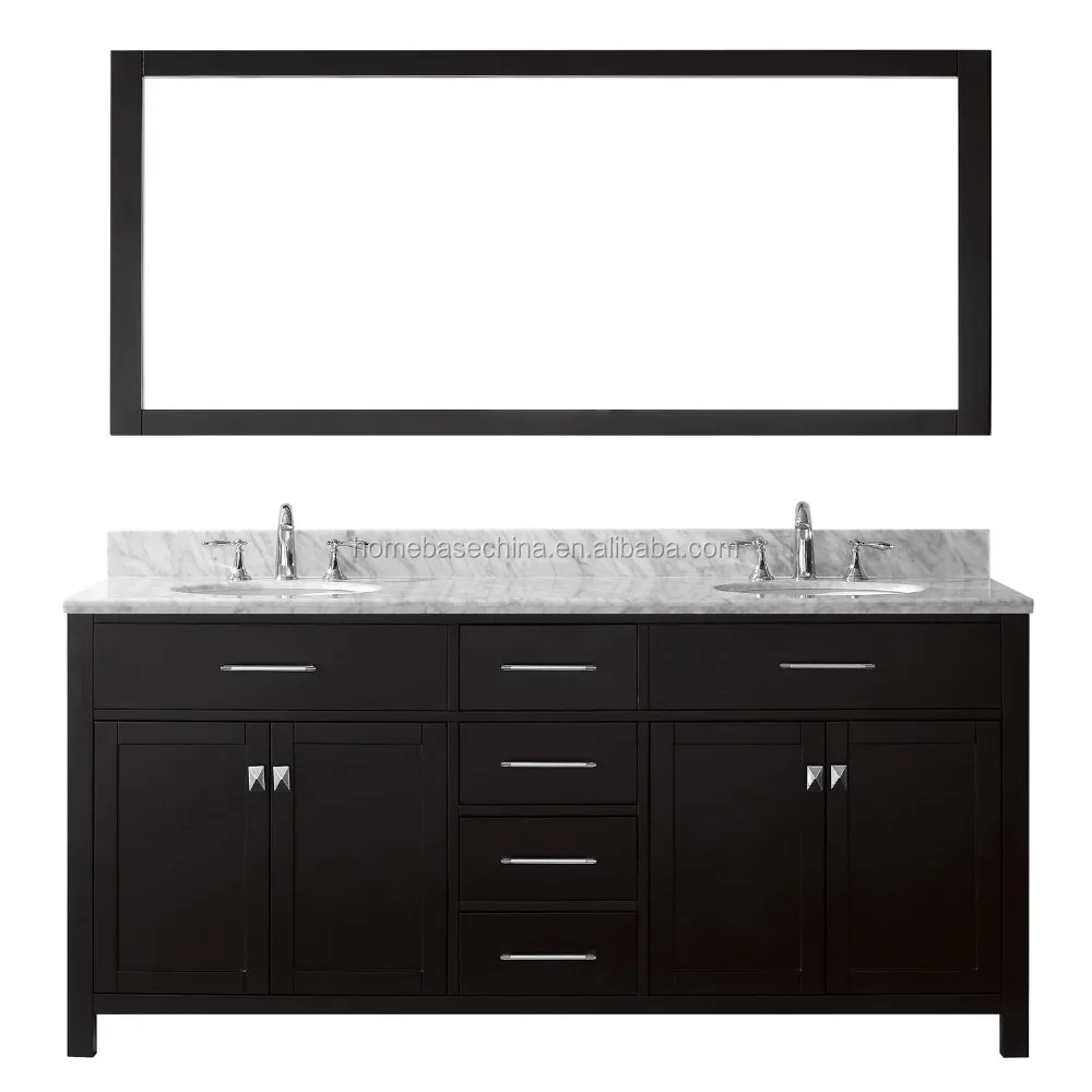 
Hot wooden bathroom cabinet Marble top 