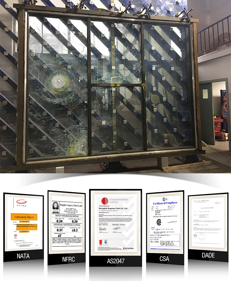 Australia AS2047 standard and NOA standard adjustable glass aluminium louvre systems