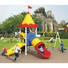 Environmental used kindergarten spiral slide plastic indoor playground