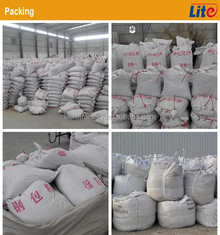 High alumina refractory castable with good erosion resistance for glass furnace