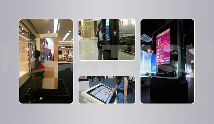 outdoor lcd Advertising Display, Touch Screen Kiosk, Floor Stand Digital Signage Player