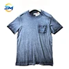 Custom stylish high quality blank plain short sleeve oil stone water acid wash old dirty t-shirts