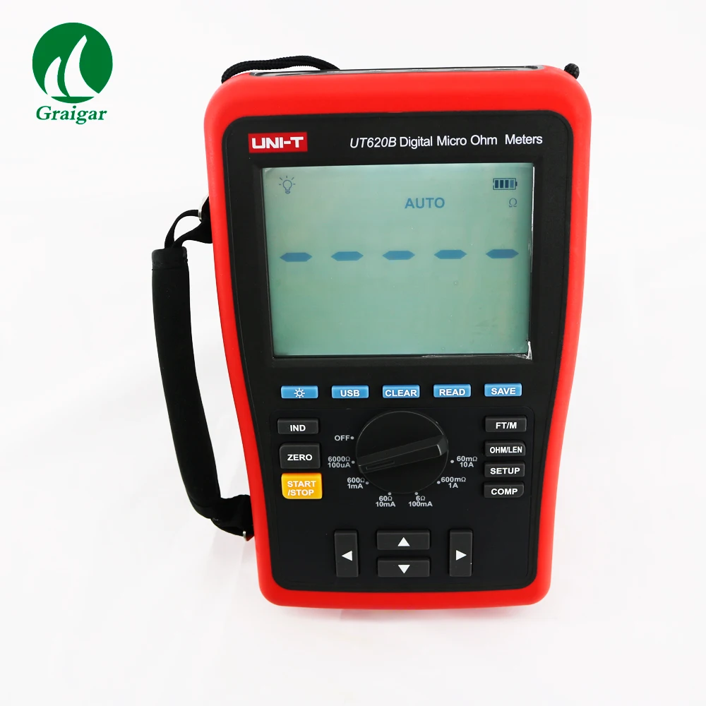 Unit Ut620b Dc Low Resistance Tester Digital Micro Ohm Meters Low