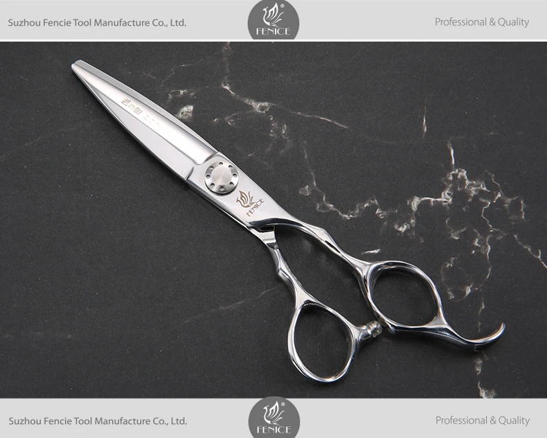 6 Inch Professional Wide Blade Hot Barber Hairdressing Scissors for Barbershop