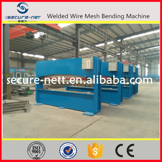 Welded mesh fence bending machine 