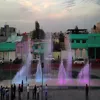 Mexico large square water fountain dancing, music dancing water fountain for charity