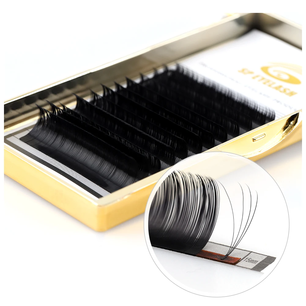 

Free Cluster 0.07mm Easy Fans Volume 3D 4D 5D 6D Silk Mink False Eyelashes Blooming Lashes Extension, Natural color