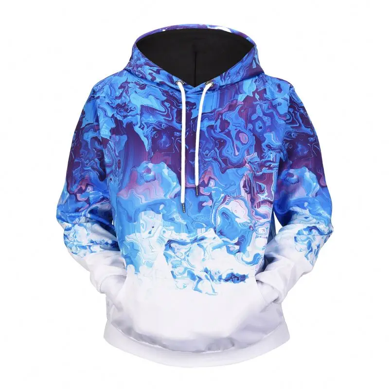 

Supplier Brand Breathable Fleece Pullover Hoodies Colorful 3D Sublimation
