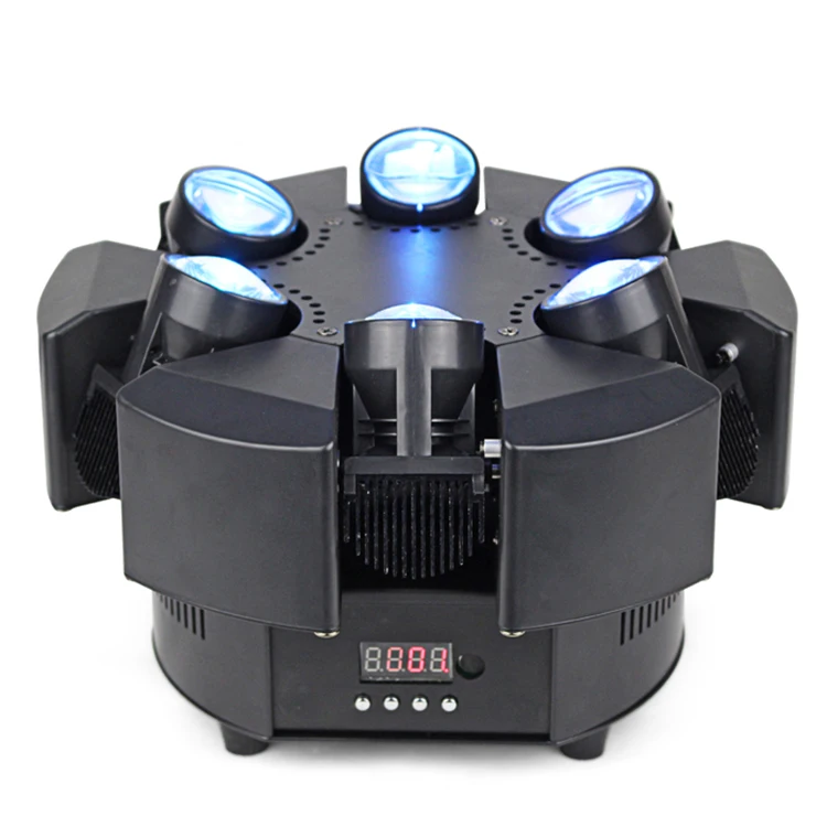 2019 New 6*10W RGBW 4in1 Mini Spider Led Moving Head Lights 60w