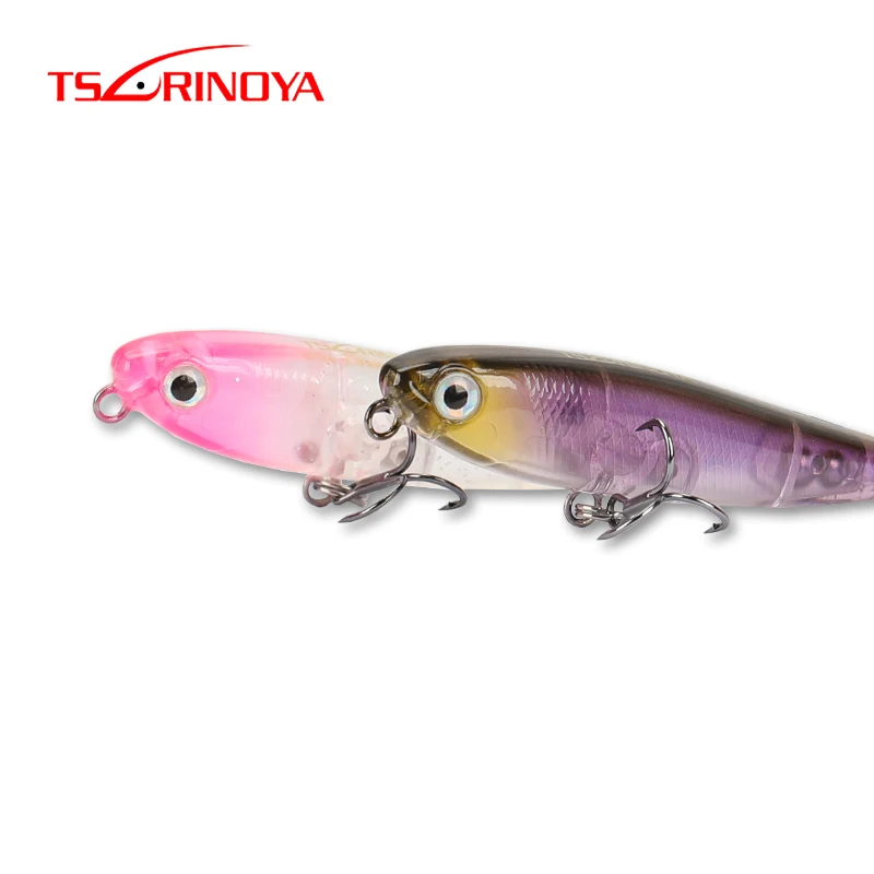 

TSURINOYA Pencil Fishing Lure DW64 60mm 3.1g Top Water Mini Floating Bait Trout Artificial bait, 10 colors