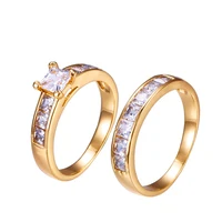 

15603 Xuping new design Jewelry Fashion 18K Gold Color Couple Ring Of Hot Sale