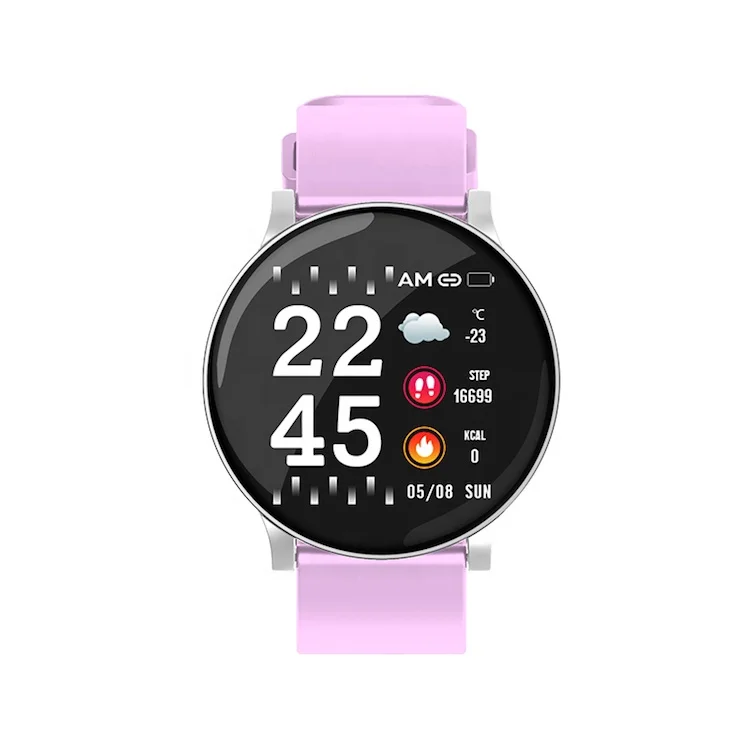 

Colorful Full Touch Screen Round Smart Bracelet W8 Sport Smart Watch