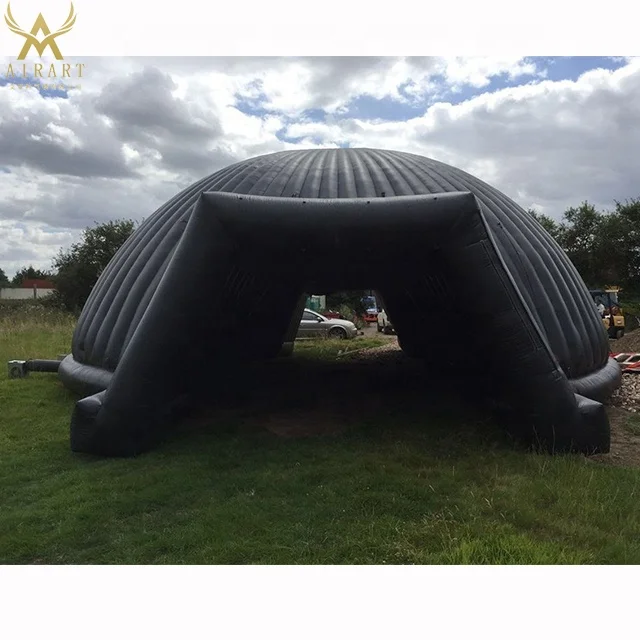 Bespoke Any Shape Inflatable Black Tent Room,dome Cube Kiosk House 