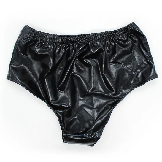 Flesh Black Strapon Dildo No Vibrator Elastic Underwear Panties With