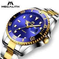 

Megalith New Watches Men Luxury Top Brand Chronograph Mens Sports Watches Waterproof Luminous hands Quartz digital Wrist Watch