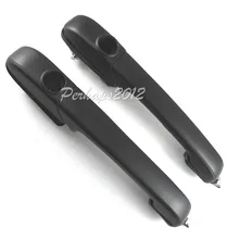 Black Outer Pull Style Door Handle For VW 85-1992 2-Door MK2 Jetta Golf GTI