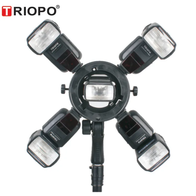 

TRIOPO TR-05 Bowen mount Camera flash speedlite bracket, Black