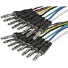 8 Channel XLR jack to 1/4 plug XLR cable