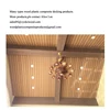 Wood Plastic Composite WPC Decking Raw Material False Ceiling Design for Terrace