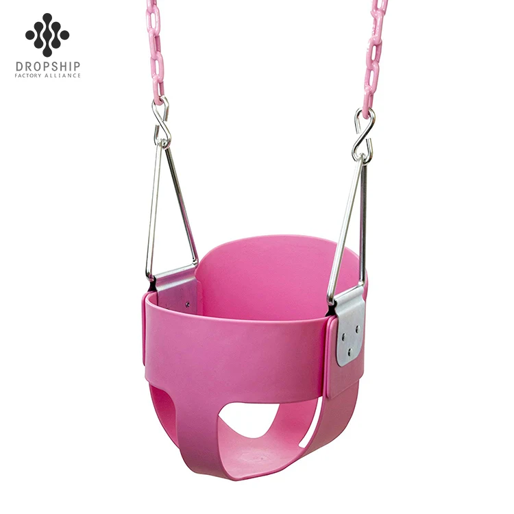 pink baby swing seat