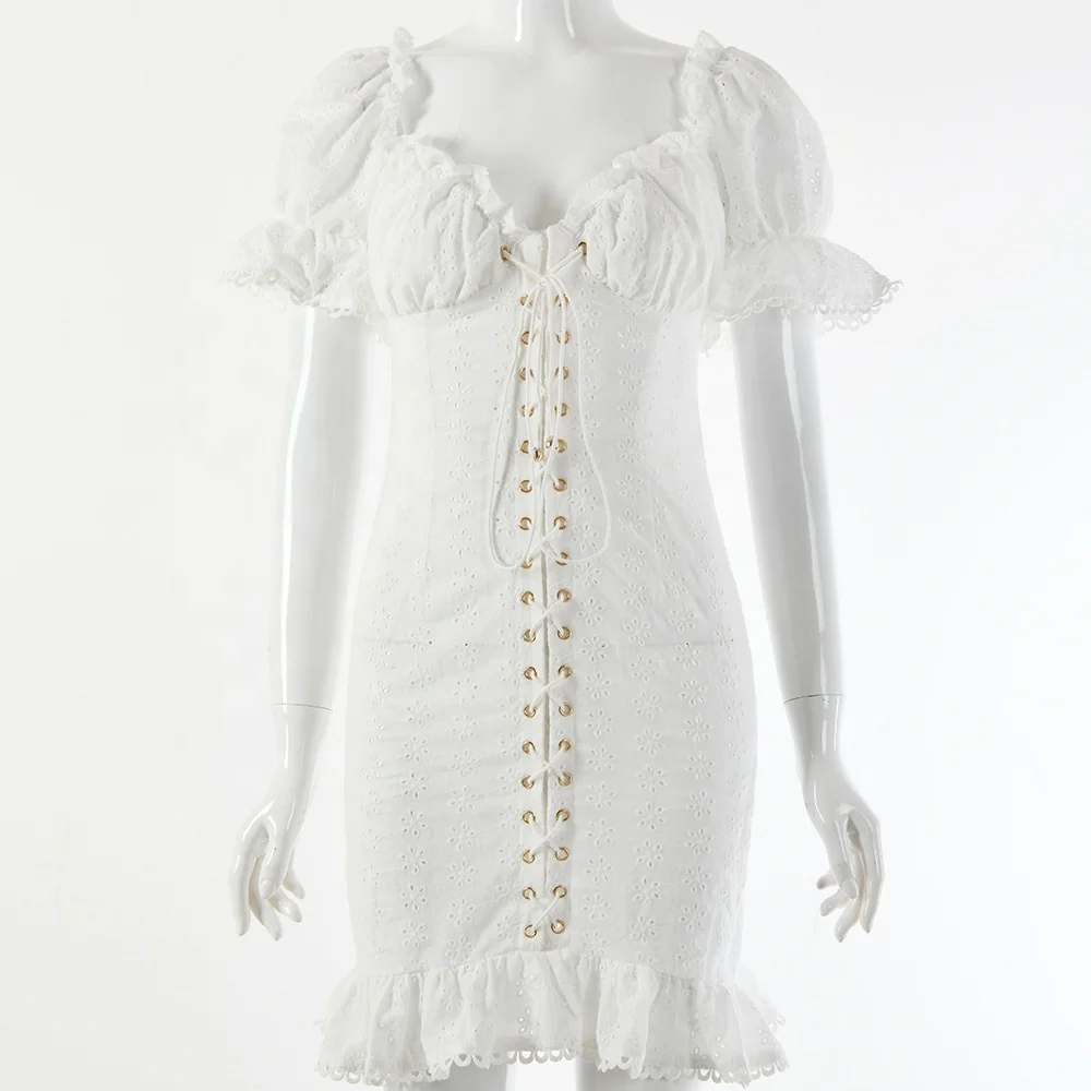 

B23656A Women Sexy Mini Dress lacing Princess dress