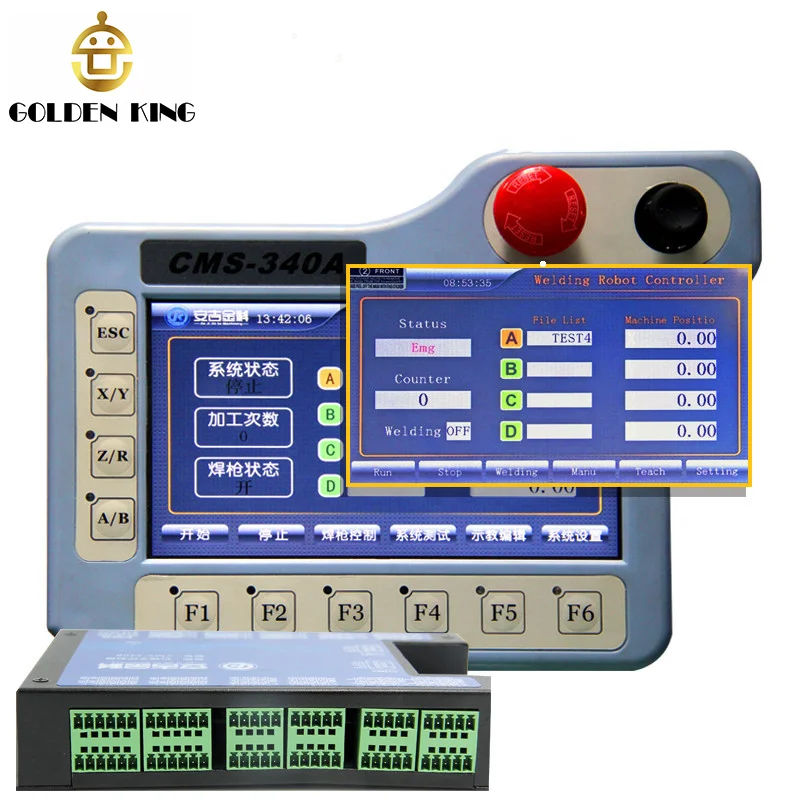 
6 axis MIG/MAG/TIG Cartesian Robot controller Welding robot Teach Pendant CNC controller Robot controller 