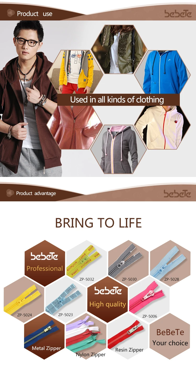 custom nylon zippe for travel clothes packaging