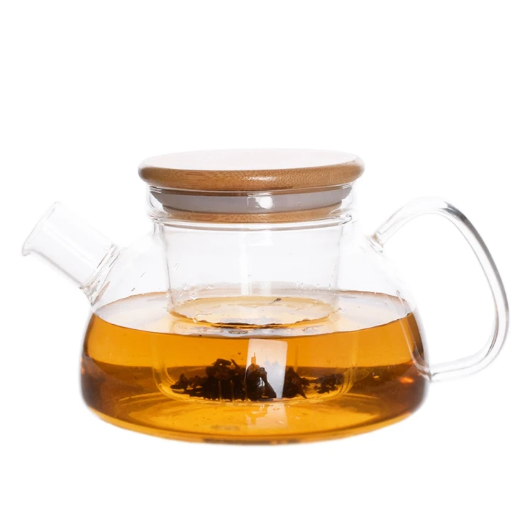 

Heat Resistant Glass Teapot European Glass Teapot With glass strainer, Transparent