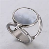 Personality Stainless Steel Jewelry Fashion Women Brief Shell Rings