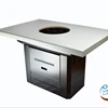 korean bbq grill table, restaurant hot pot table, korean bbq equipment