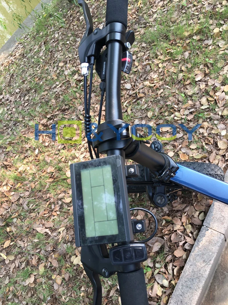 Fat Tire Electric Bike 7 Speed City Bike Lcd Display Two Hidden Battery