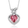 43810 Xuping wholesale heart shape Crystals from Swarovski rhodium color gold plated necklace