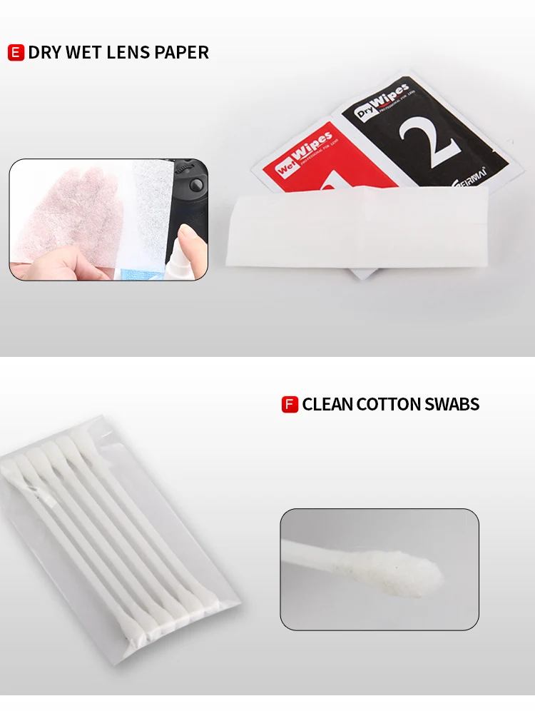 Professional camera lens cleaning kit