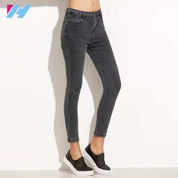 black ankle jeans womens