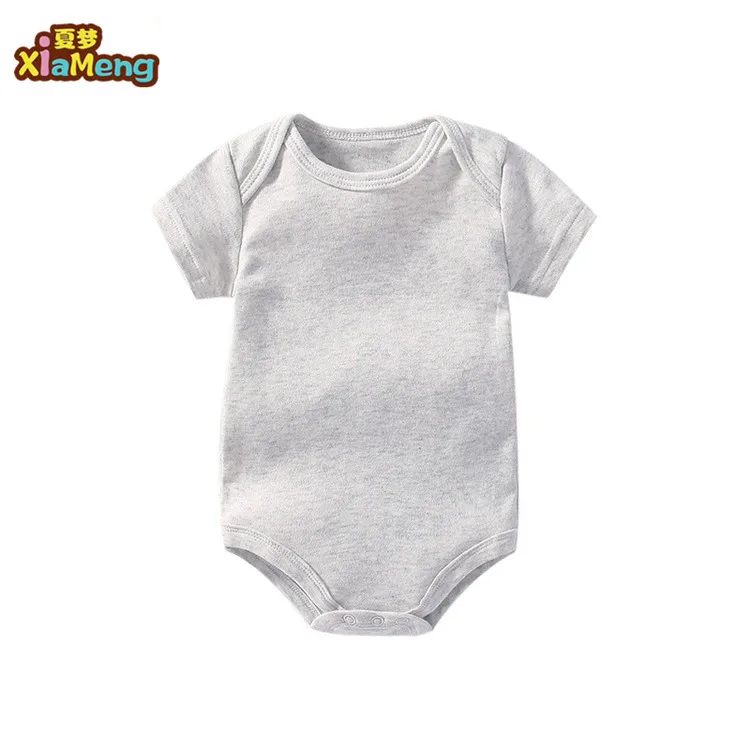 

wholesale summer custom printing white black red yellow blue plain baby clothes romper onesie organic cotton, White;black;pink;red;navy blue;rose red;yellow