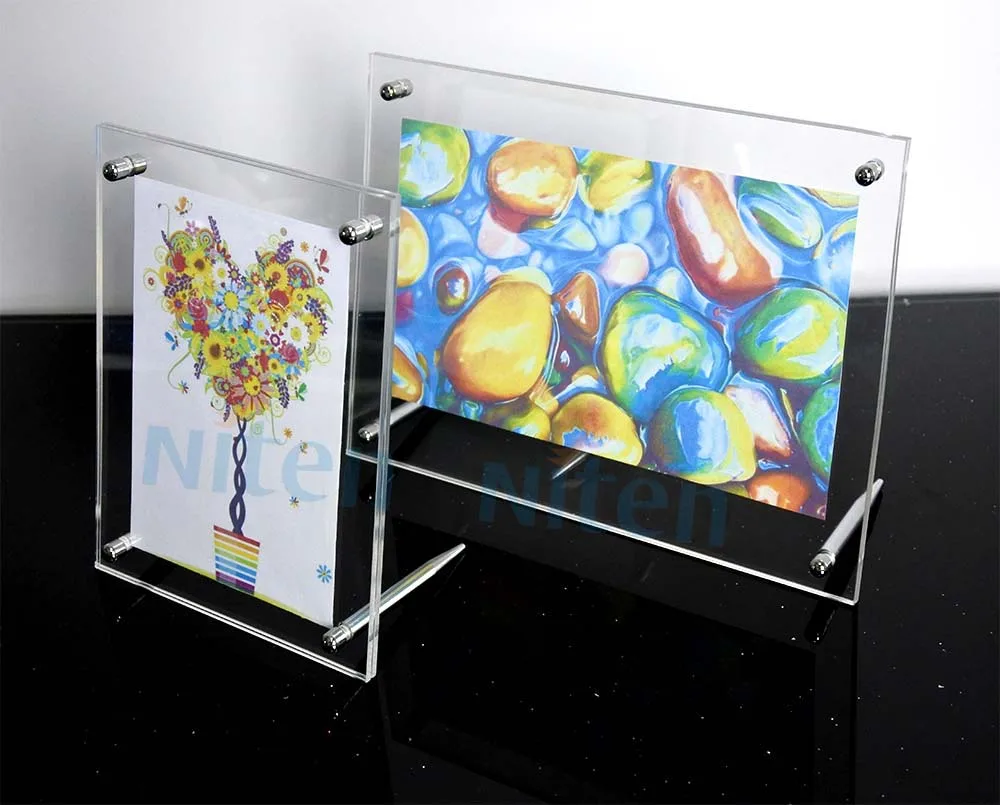 Wall Mount Acrylic Sign Holder 5x7" Inch Photofunia Picture Display