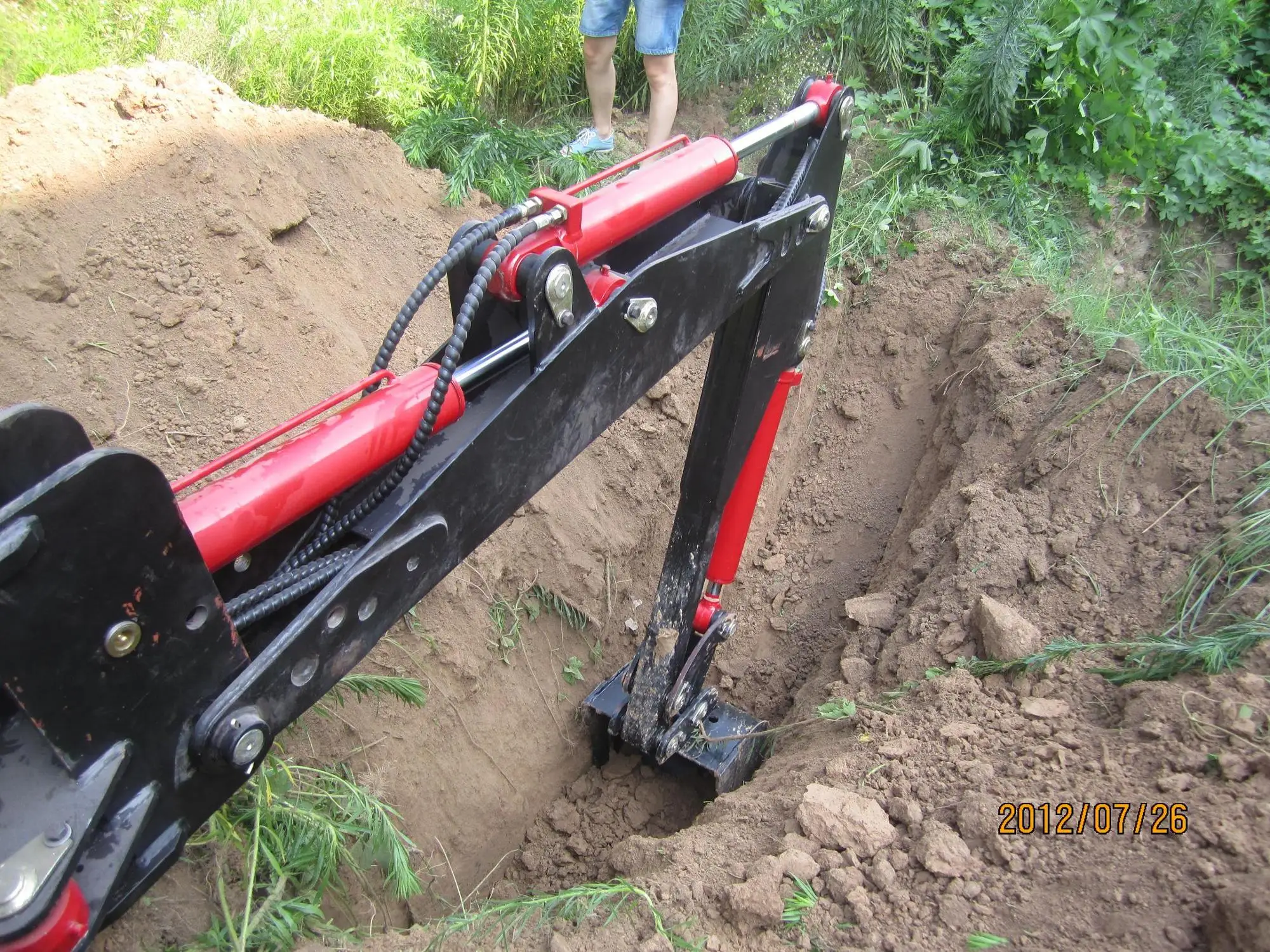 Swivel Backhoe For Skid Steer Loader Small Garden Wheel Loader Backhoe