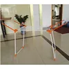 551-9A Multipurpose foldable white metal clothes drying rack with wings