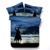 Cowboy Riding the Range 3d digital print bed set