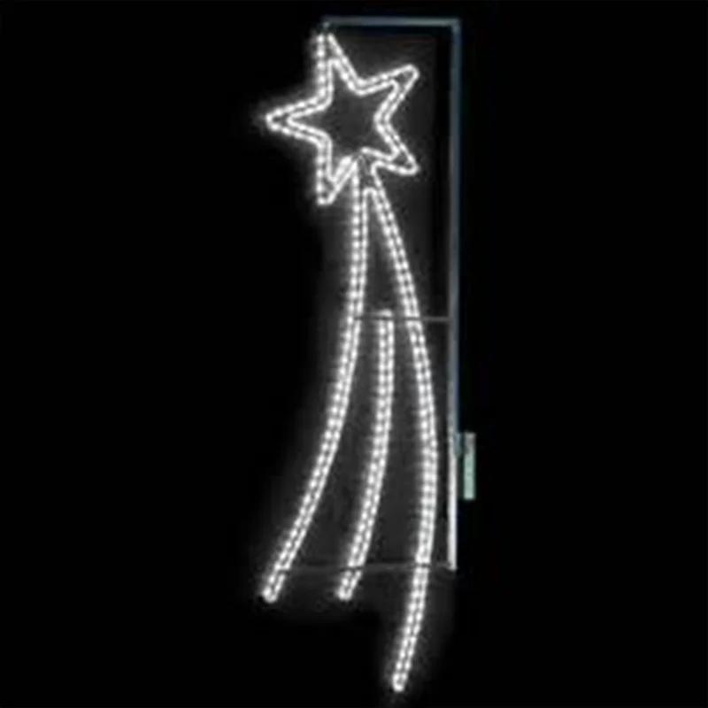 Outdoor White Rope Light Shooting Star Street Christmas Lights Led