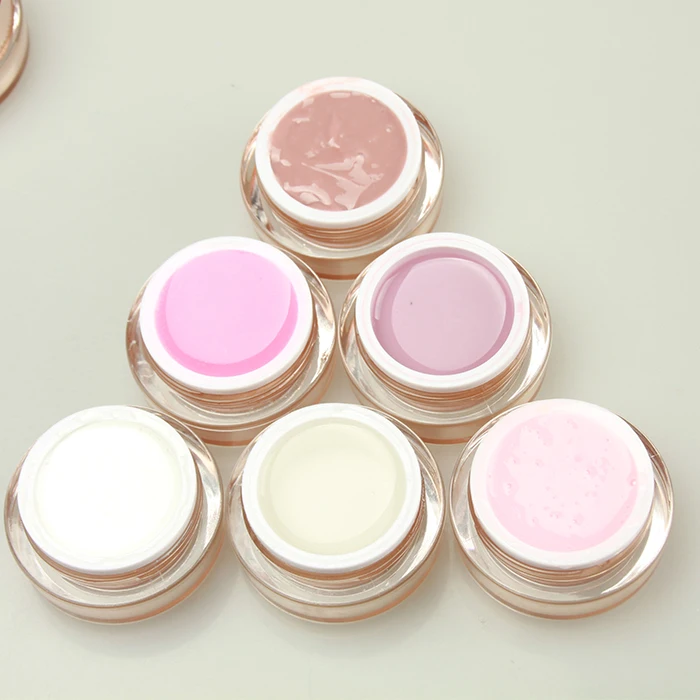 Popular beauty salon use factory color gel uv gel nails polish Salon Cosmetics White Clear Nail Polish Bulk Uv Gel Builder 1 Kg - Buy