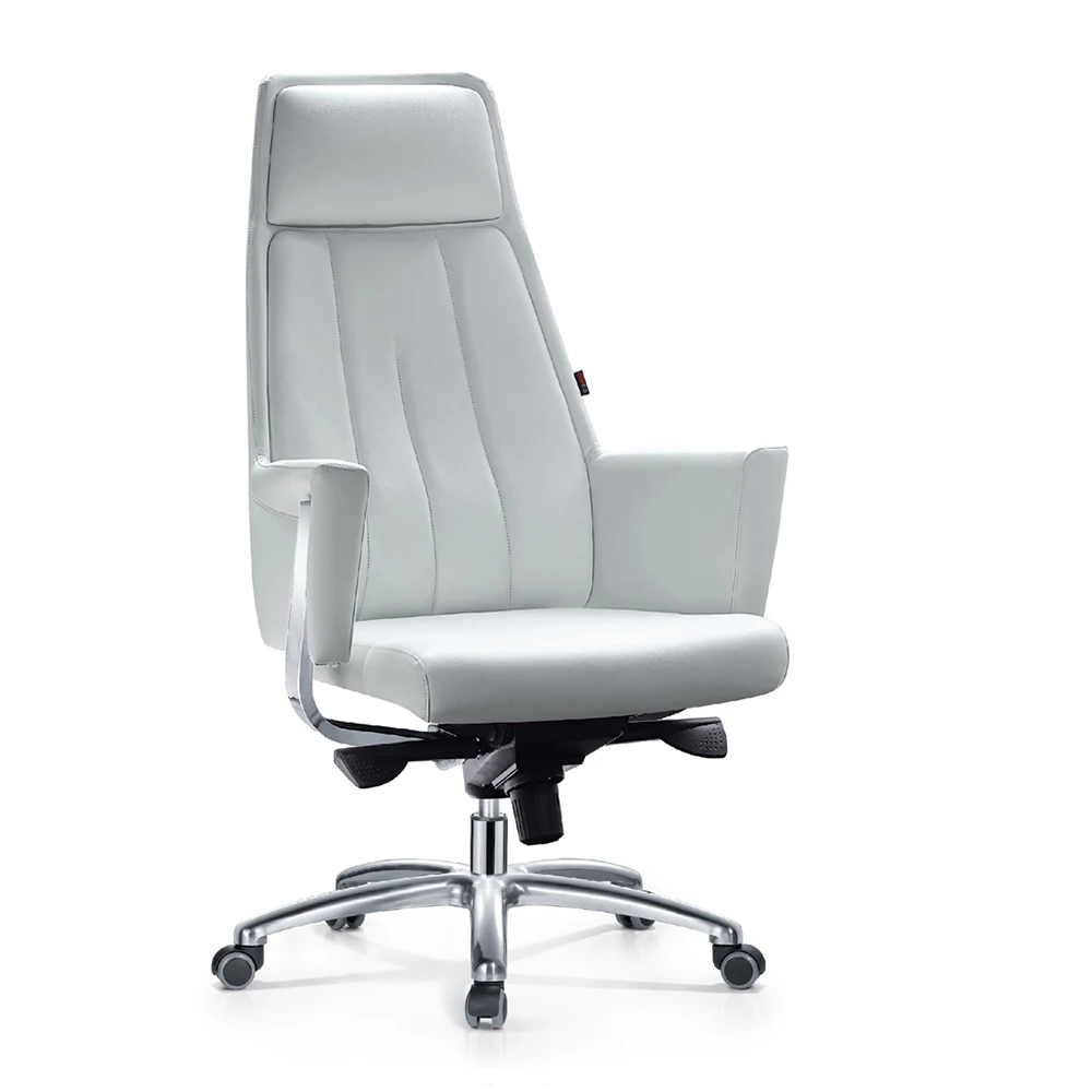 New Designs Leather And Metal Desk Lumbar Support For Chair White Office Chairs On Sale Buy Leather And Metal Desk Chair Lumbar Support For Office Chair White Office Chairs On Sale Product On