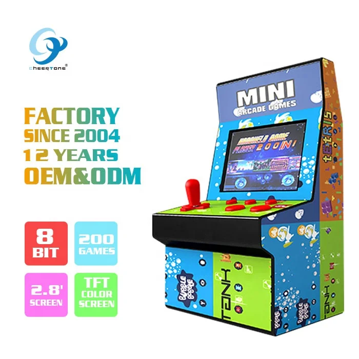 2019 Best Selling 8 Bit Mini Arcade Bartop Machine Buy Hand Held Handy Handheld Retro Vintage Video Games Gaming Console for Kid