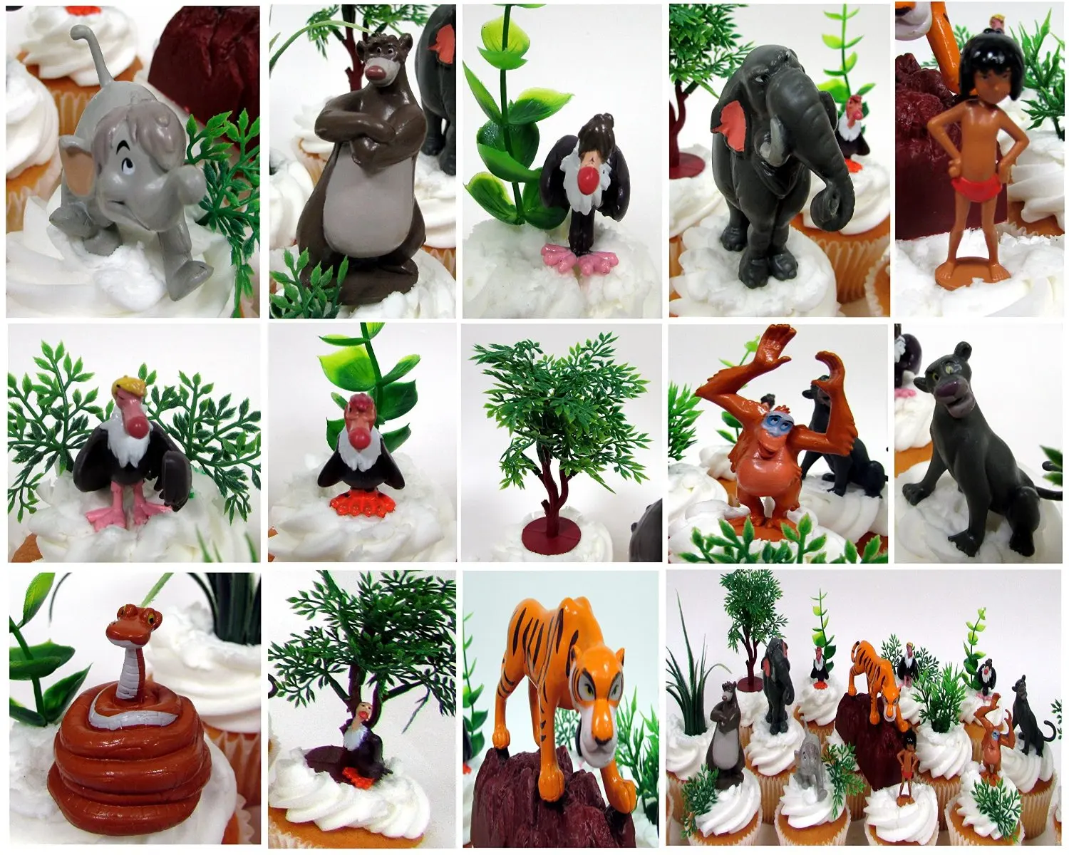 jungle book cake topper figures