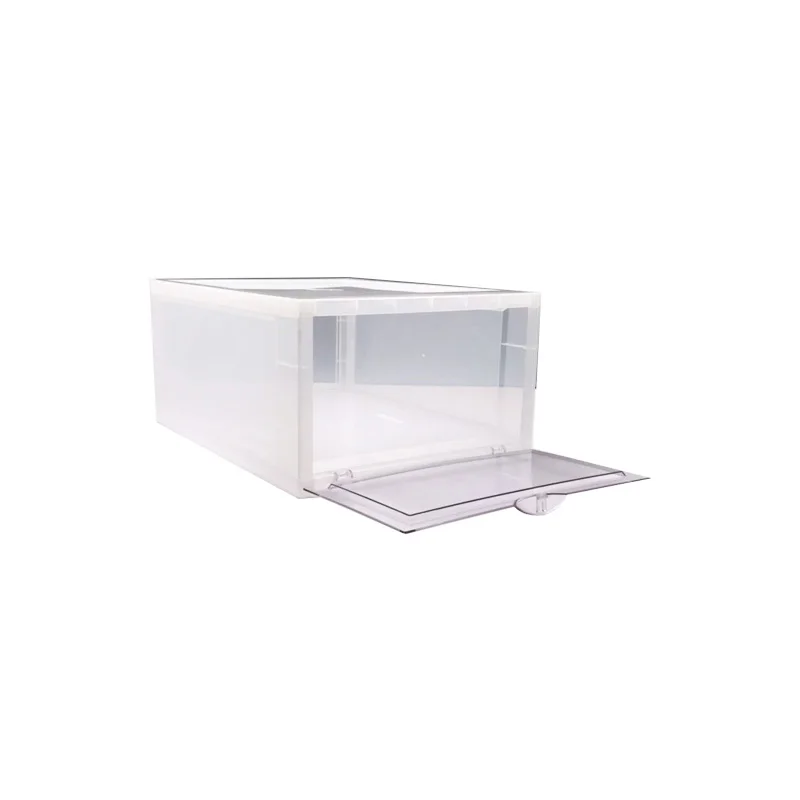 

Wholesale drop front plastic shoe container storage box
