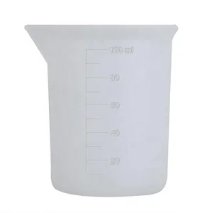 Image of DIY Resin Glue Tools Cup Making Handmade Craft 100ml silicone Measuring cup for epoxy resin keychain handmade