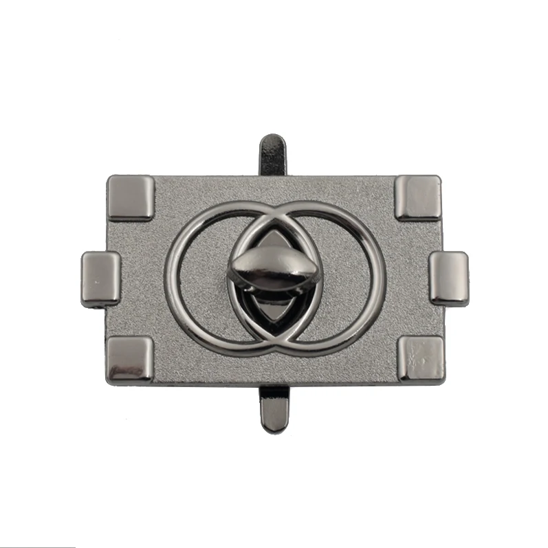 Quality Bag Accessories Metal Rectangular Twist Lock Purse Turn Lock ...