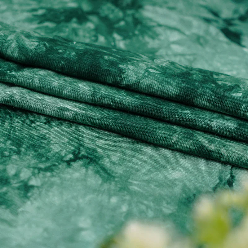 
Wholesale textile process soft 100% rayon tie dye fabric for scarf 
