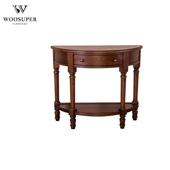 Entrance Hall Furniture Wooden Console Cabinet With Table Case