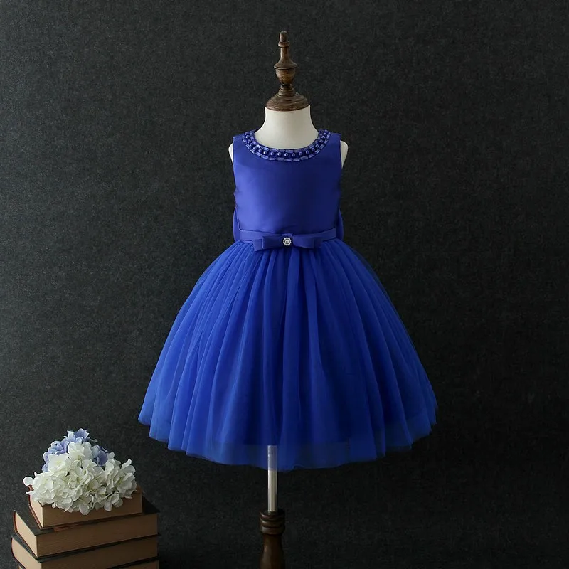 girls navy blue party dress